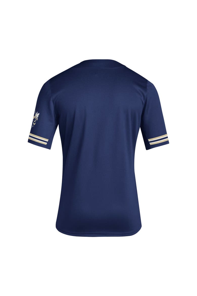 Men's adidas Navy Georgia Tech Yellow Jackets Reverse Retro Replica Baseball Jersey, Alternate, color, Navy
