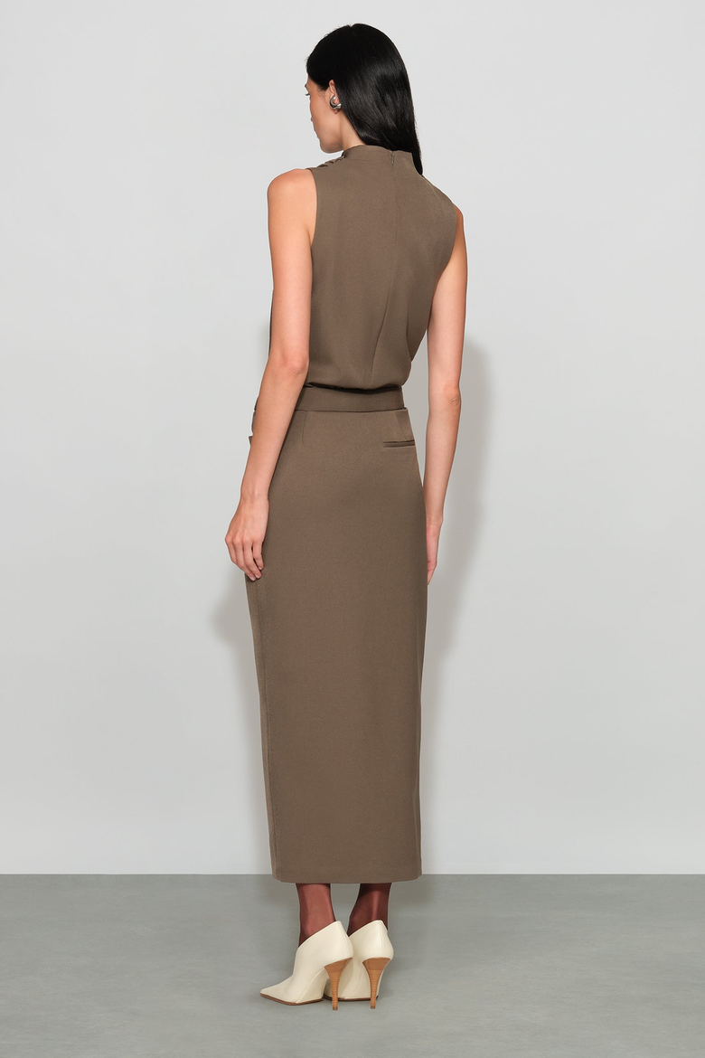 Simon Suiting Skirt, Alternate, color, mushroom