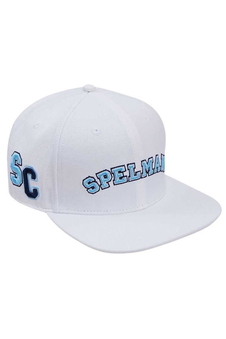 Men's Pro Standard White Spelman College Jaguars  Evergreen Wool Snapback Hat, Alternate, color, White