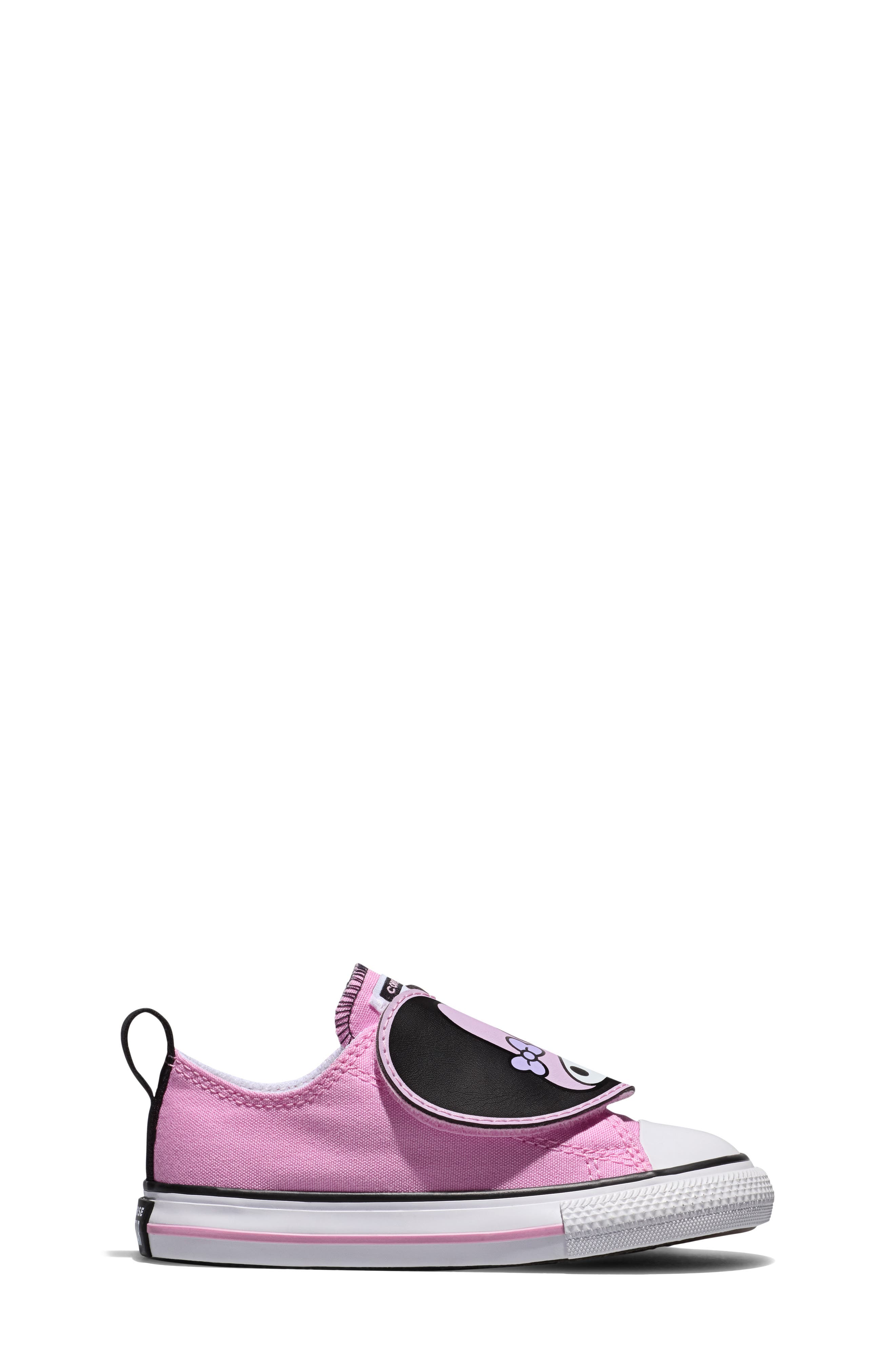 Kids' My Melody & Kuromi x Chuck Taylor All Star 2V Sneaker, Alternate, color, BLACK/ PINK/ BROWN