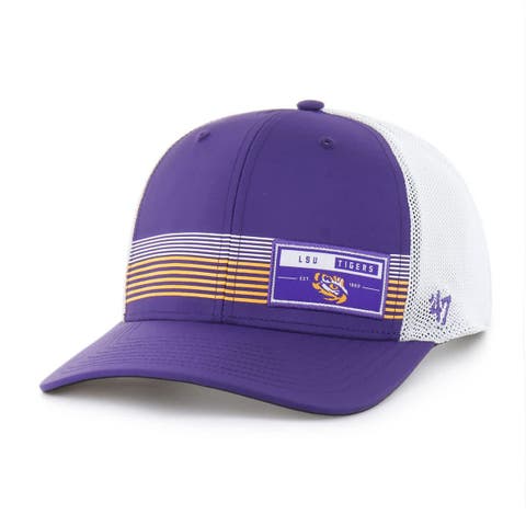 Men's '47  Purple LSU Tigers Rangefinder brrr Trucker Adjustable Hat