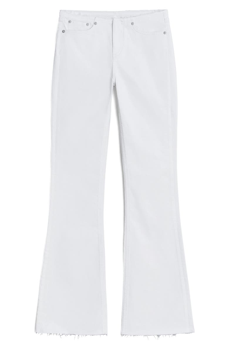 rag & bone Kinsley Raw Hem Low Rise Flare Jeans, Alternate, color,