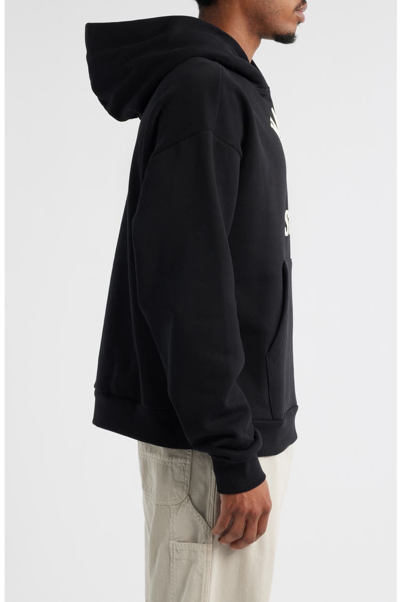 SMILEY® Lockup Graphic Hoodie, Alternate, color, BLACK