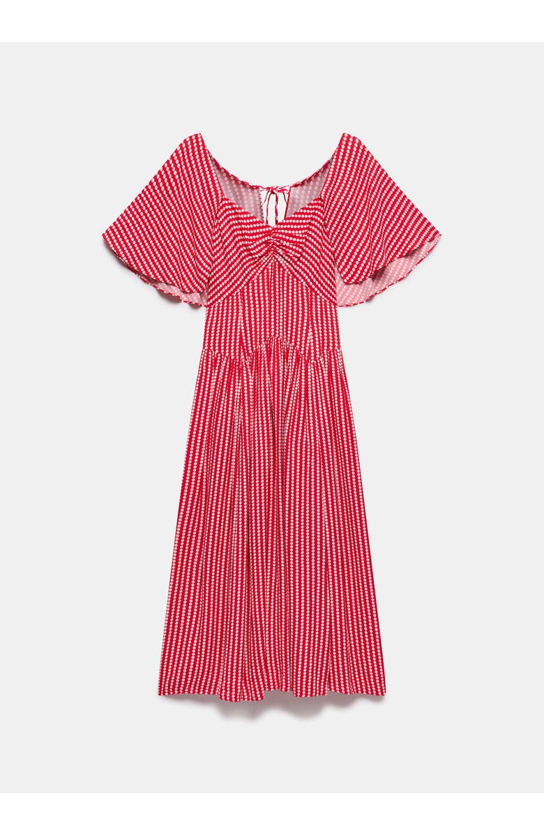 MINT VELVET Print Cape Midi Dress, Alternate, color, Red