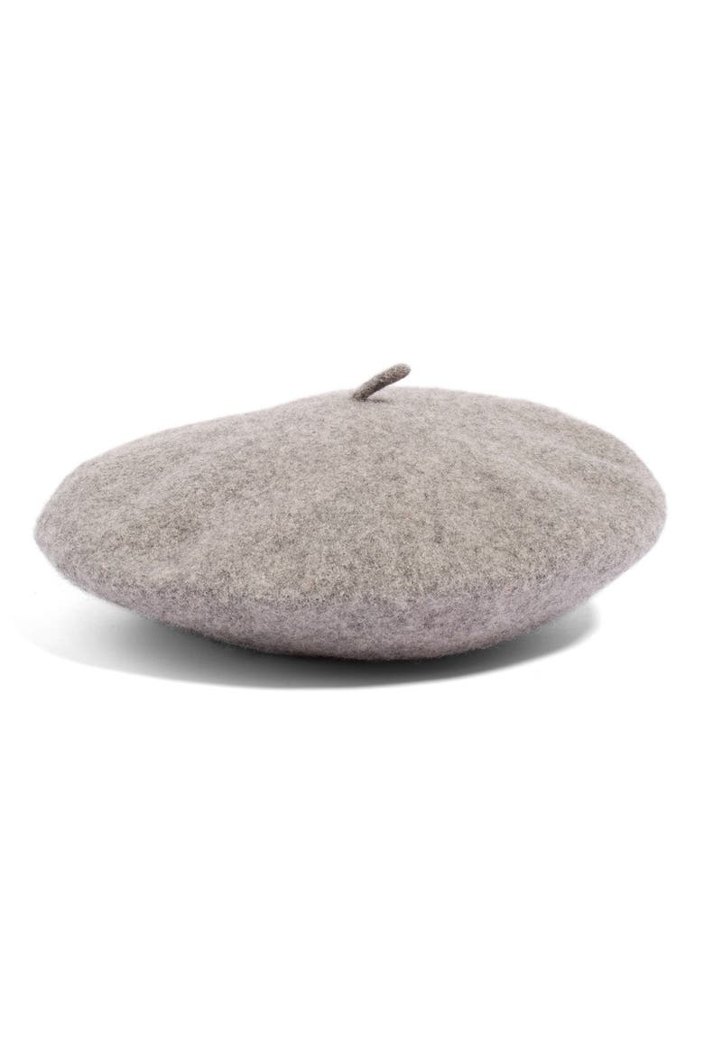 'Audrey' Beret, Main, color, HEATHER GREY