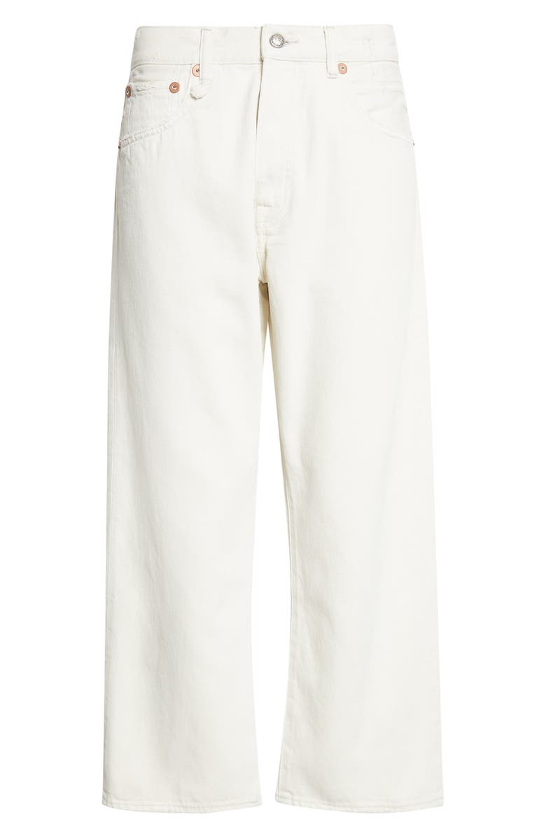 R13 X-BF Crossover Wide Leg Jeans, Alternate, color, Holden White Selvedge