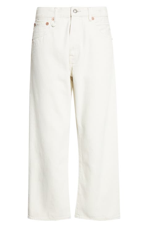 X-BF Crossover Wide Leg Jeans (Holden White Selvedge)