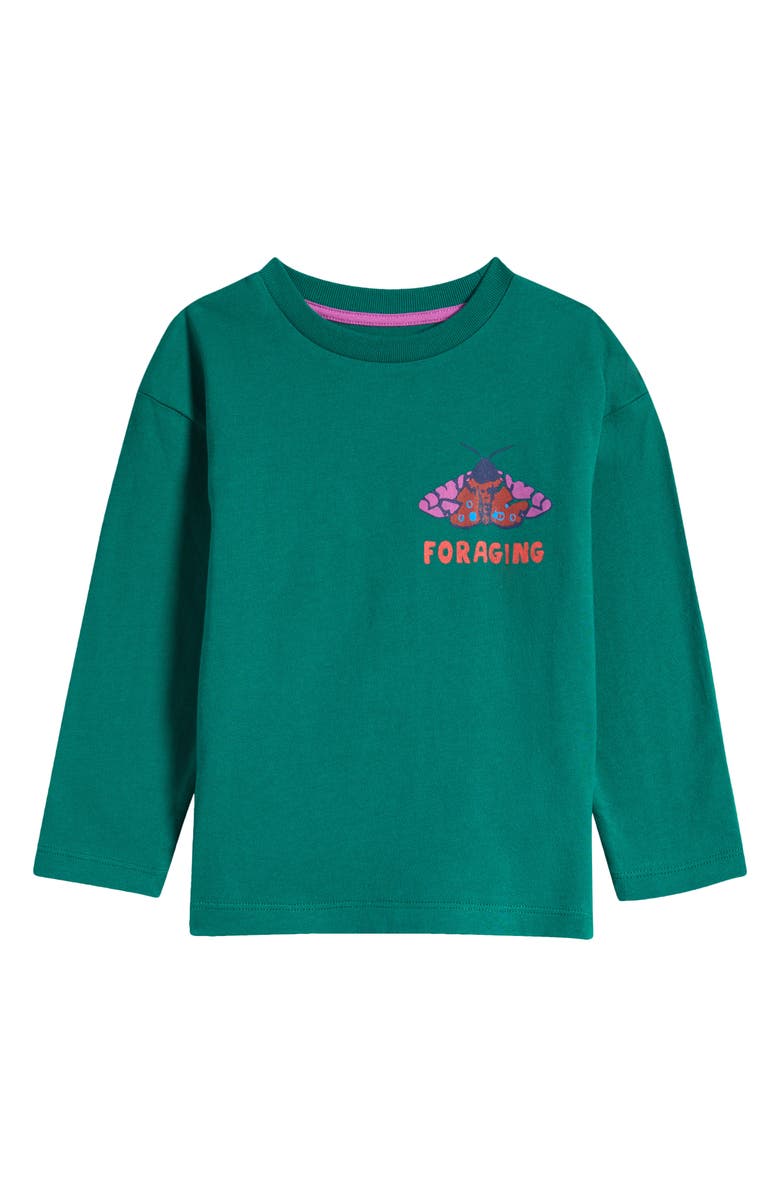 Mini Boden Kids' Autumn Foraging Long Sleeve Cotton Graphic T-Shirt, Main, color, 