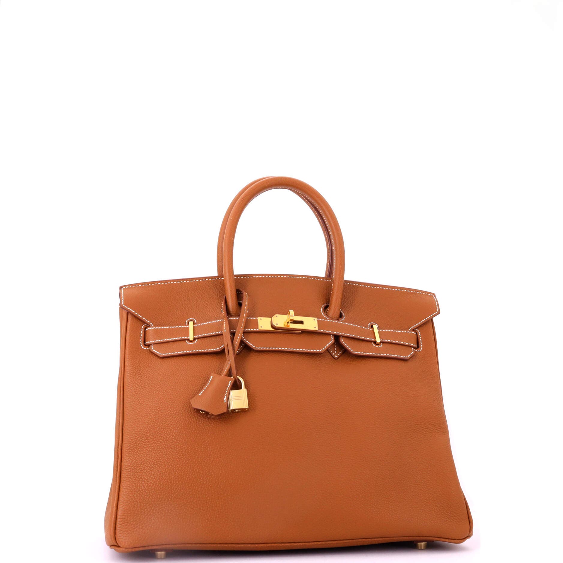 Pre-Owned Hermes Birkin Handbag Brown Togo with Gold Hardware 35, Alternate, color, Gold