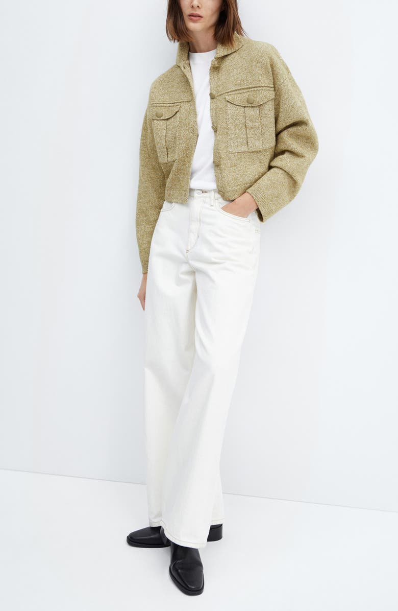 MANGO Sweater Jacket, Alternate, color,