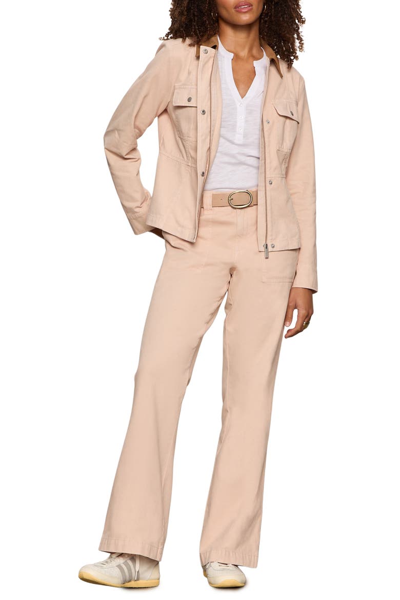 Reissue Peace Bootleg Cotton Pants, Alternate, color, ROSE PINK TEA