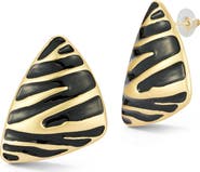 SPHERA MILANO Stripe Stud Earrings