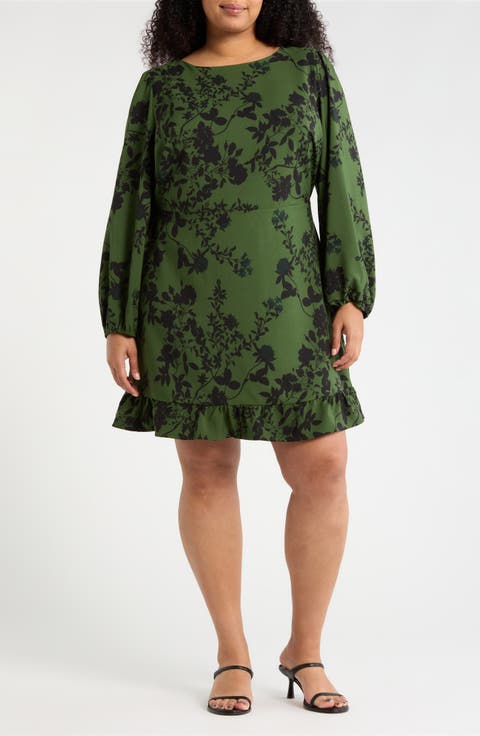 Tindrie Long Sleeve Dress (Plus)