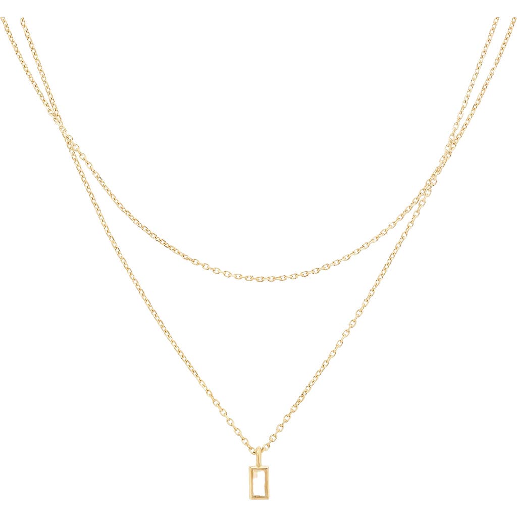 Bearfruit Jewelry Sterling Silver 18k Gold Plated Elayna Two Pre-layered Opal Set Necklace In Gold