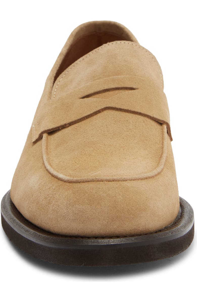 Nordstrom Pienza Casual Penny Loafer, Alternate, color, Beige Suede
