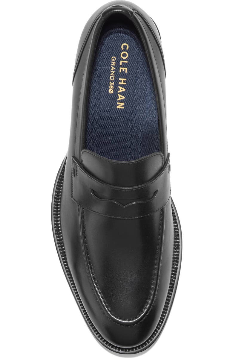 Cole Haan Carnegie Penny Loafer, Alternate, color, Black / Black