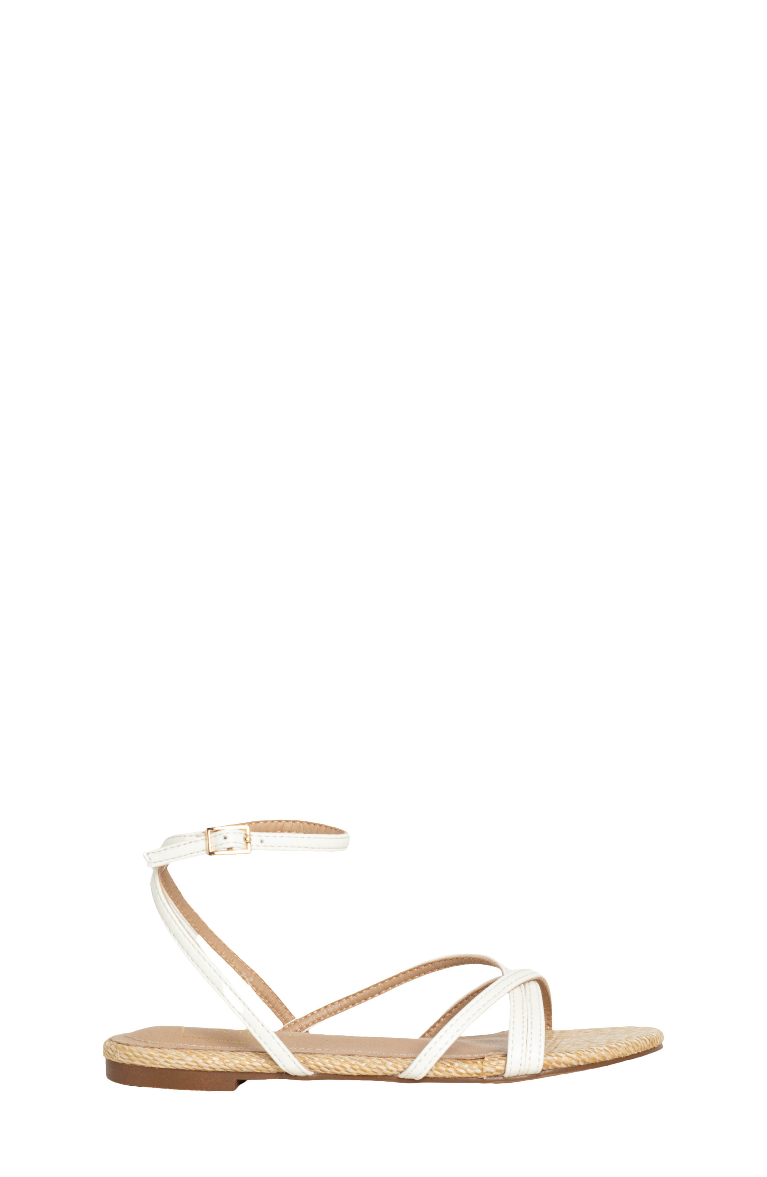 Kids' Mini Dana Sandal, Alternate, color, WHITE