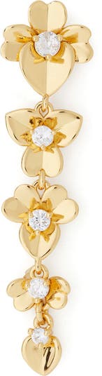 【国内発送】precious pansy linear earringsセール Precious Pansy Linear Earrings | Kate Spade New York