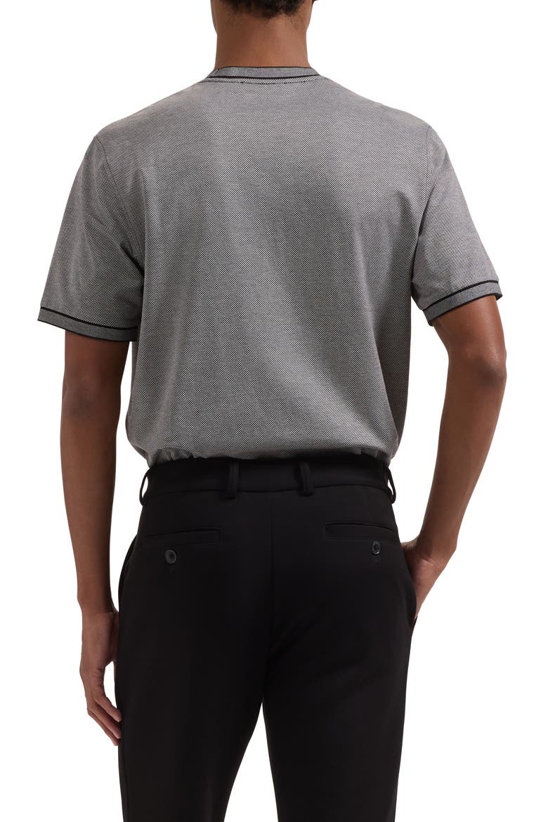 Crewneck Pima Cotton T-Shirt, Alternate, color, BLACK