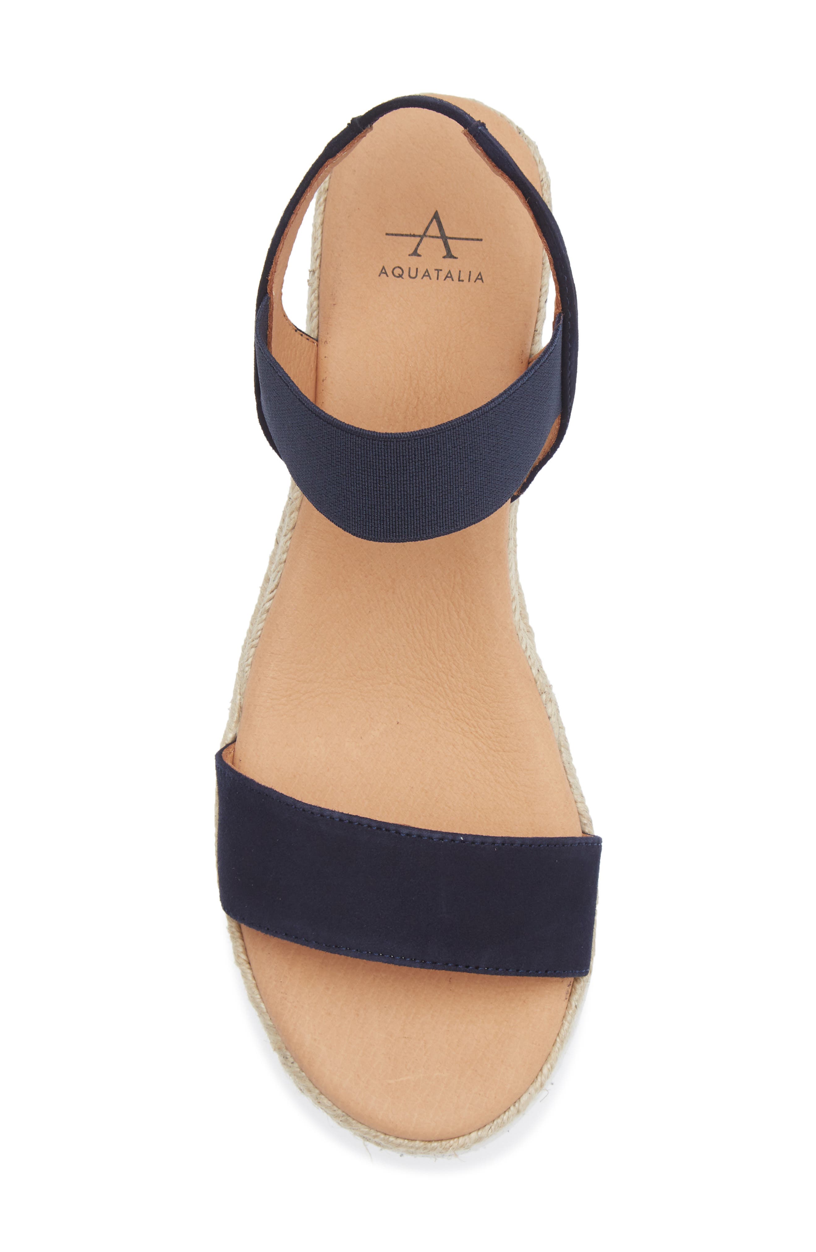 Avina Espadrille Wedge Sandal, Alternate, color, NAVY SUEDE