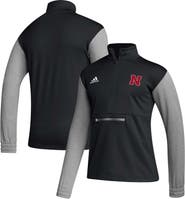 adidas Men's adidas Black Nebraska Huskers Sideline AEROREADY Half-Zip Top