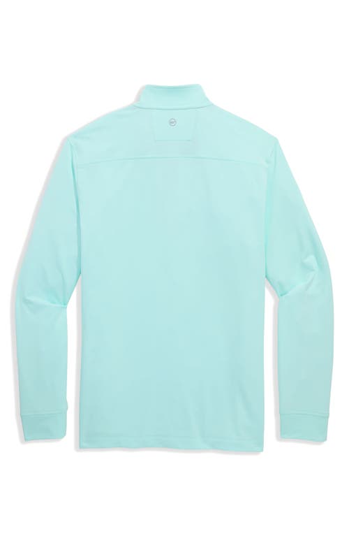 Vineyard Vines Performance Club Quarter-zip Pullover In Blue