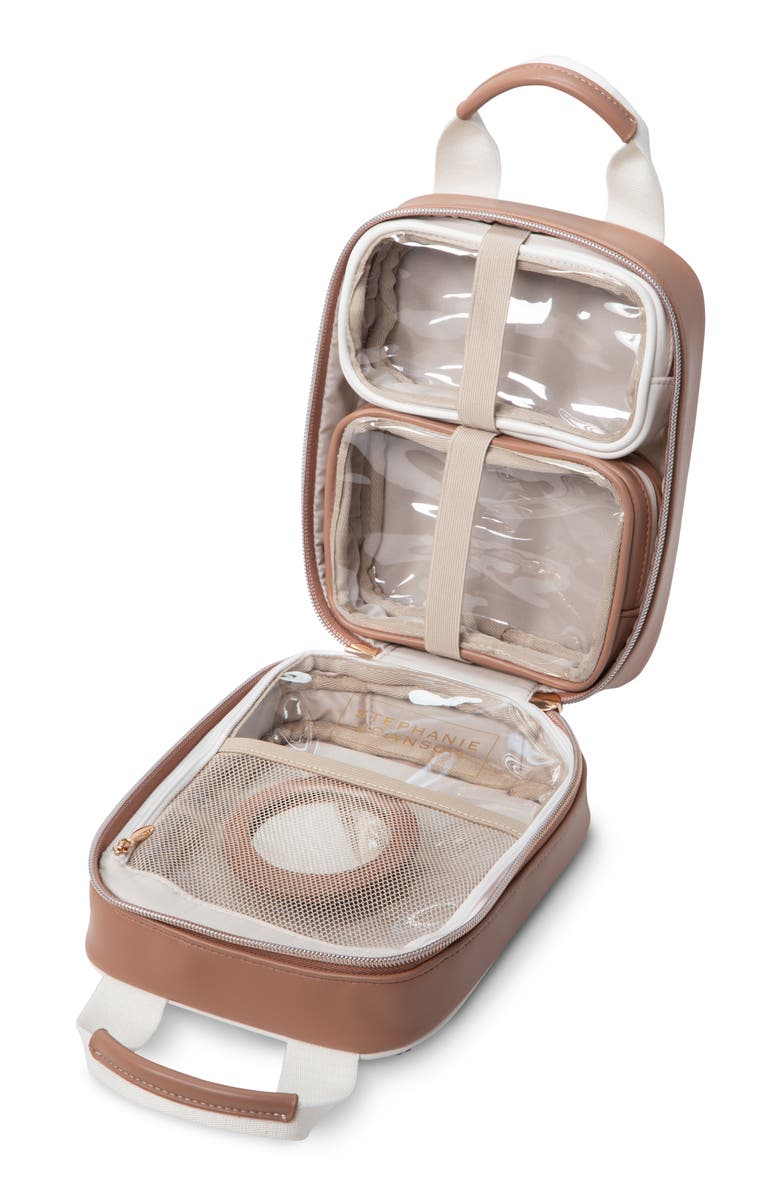 Stephanie Johnson Marabella Mocha Sasha Travel Case, Alternate, color, Brown