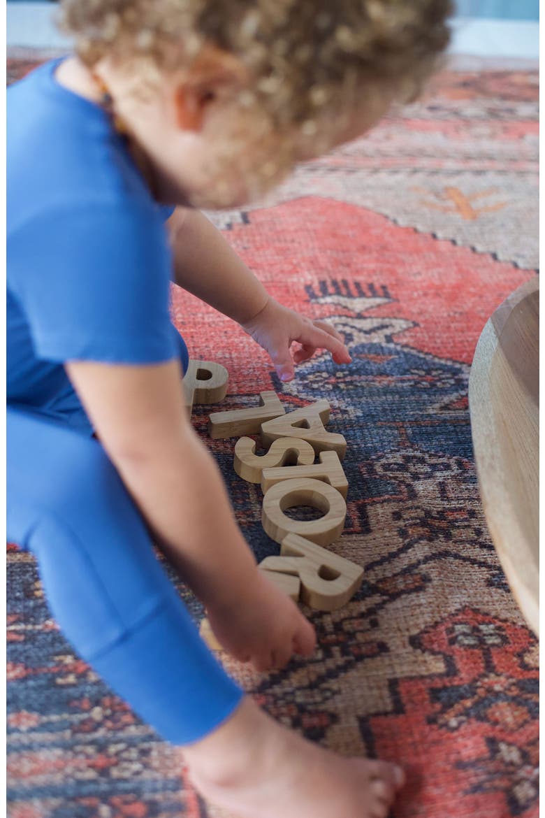 Wooden Alphabet Letters and Animal Alphabet Cards Bundle, Alternate, color, Alphabet