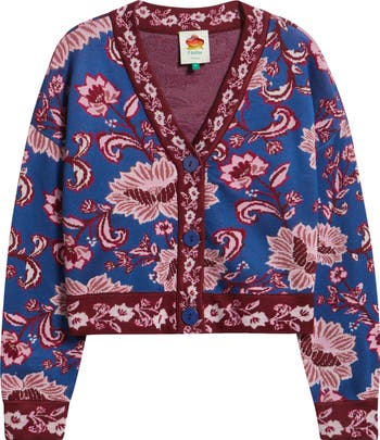 ティー　22SS Flower Jacquard Knit Cardigan 452718919e72c13f808b70f1be526d