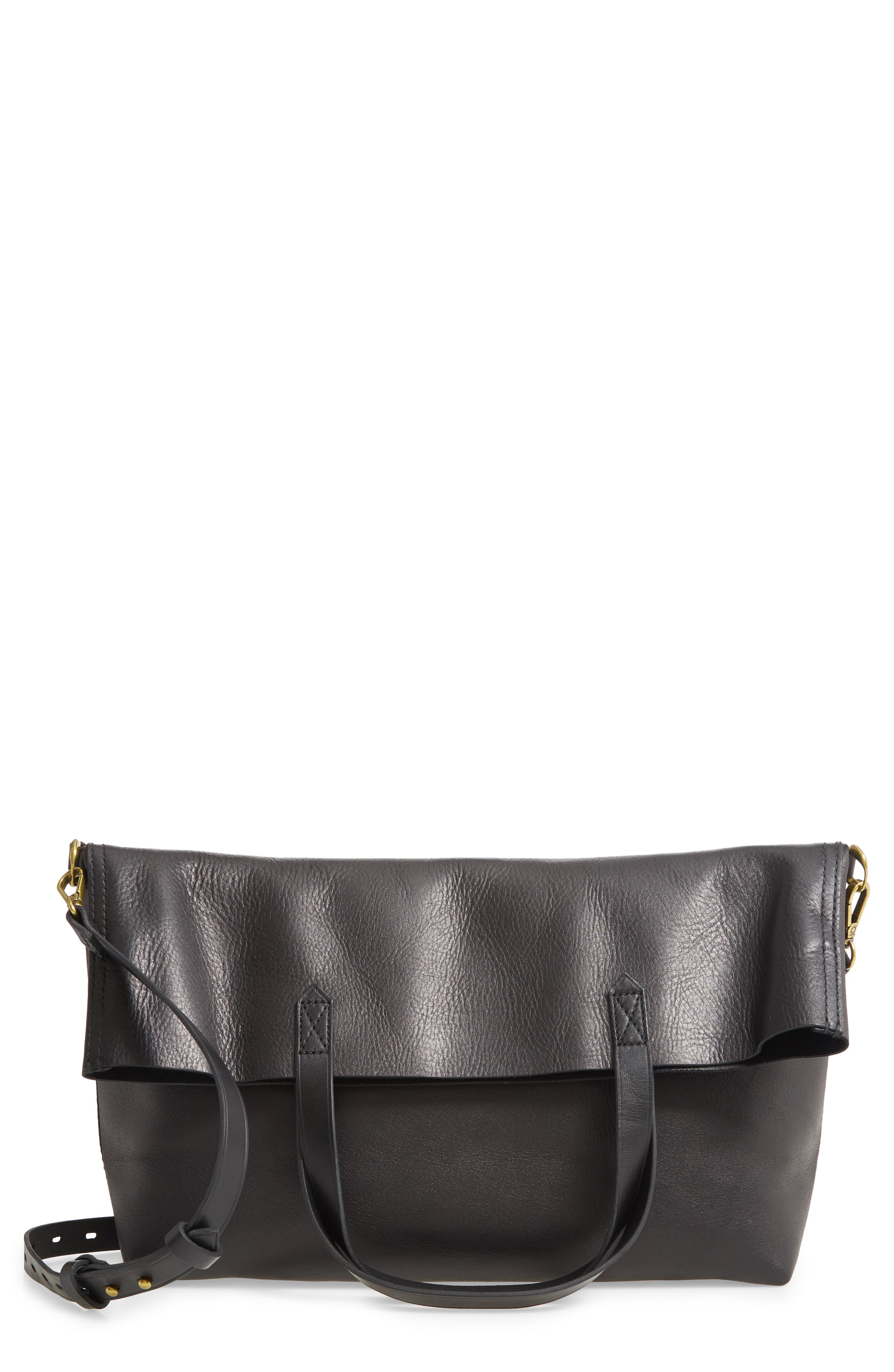 Madewell The Foldover Transport Tote, Main, color, 
