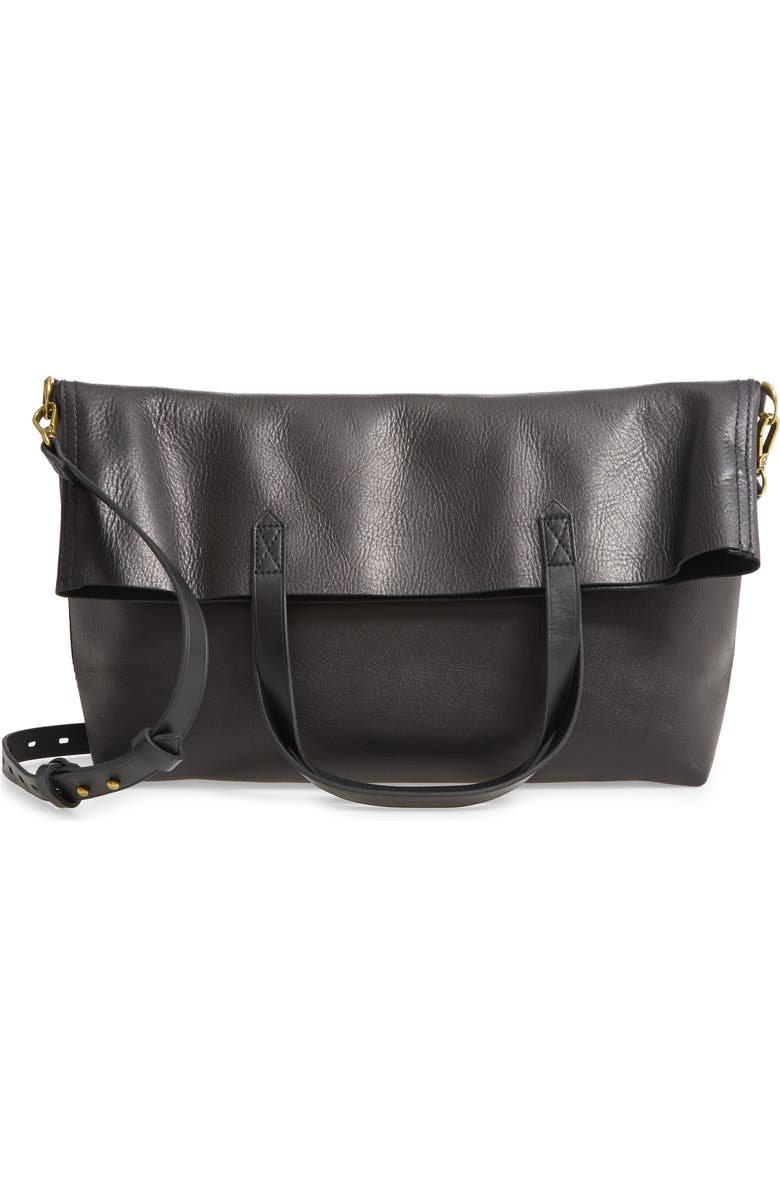 Madewell The Foldover Transport Tote, Main, color,