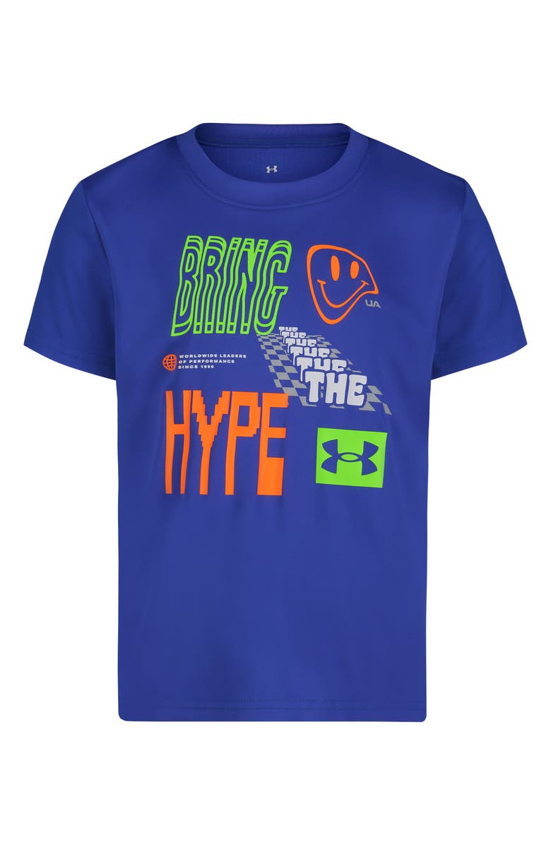 Under Armour Kids' UA Tech<sup>™</sup> Bring the Hype Performance Graphic T-Shirt, Main, color, Team Royal
