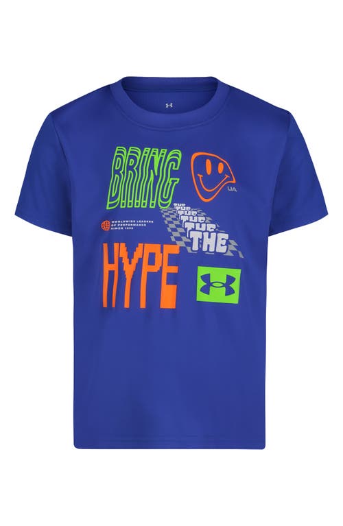 Under Armour Kids' Ua Tech™ Bring The Hype Performance Graphic T-shirt In Team Royal