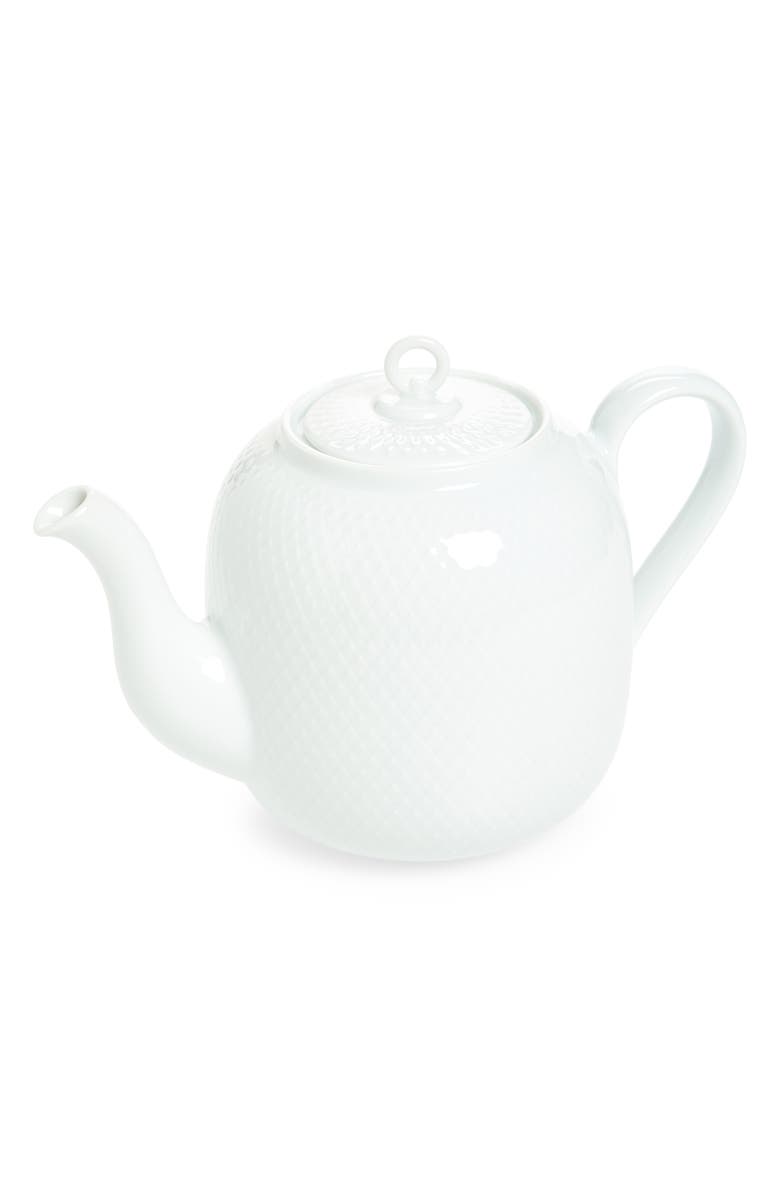 Lyngby Porcelaen Rhombe Teapot, Main, color, 