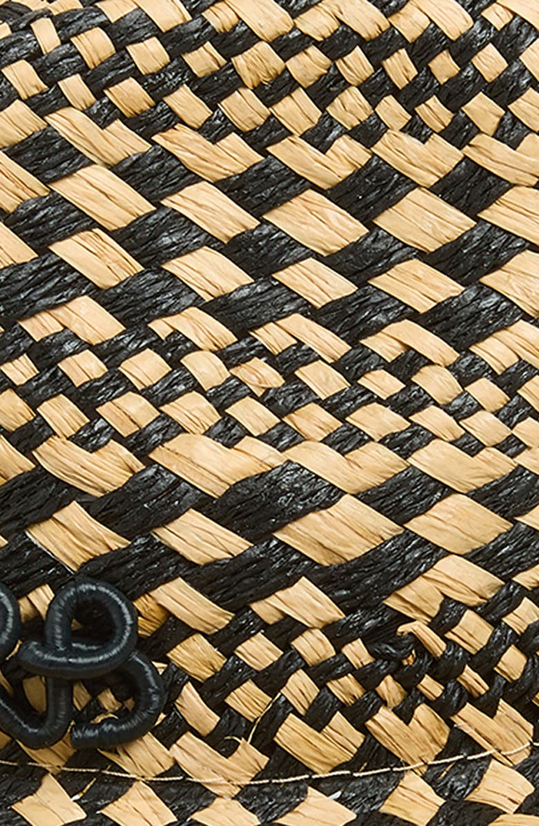 Ruslan Baginskiy Rhomboidal Straw Hat, Alternate, color, Beige/ Black