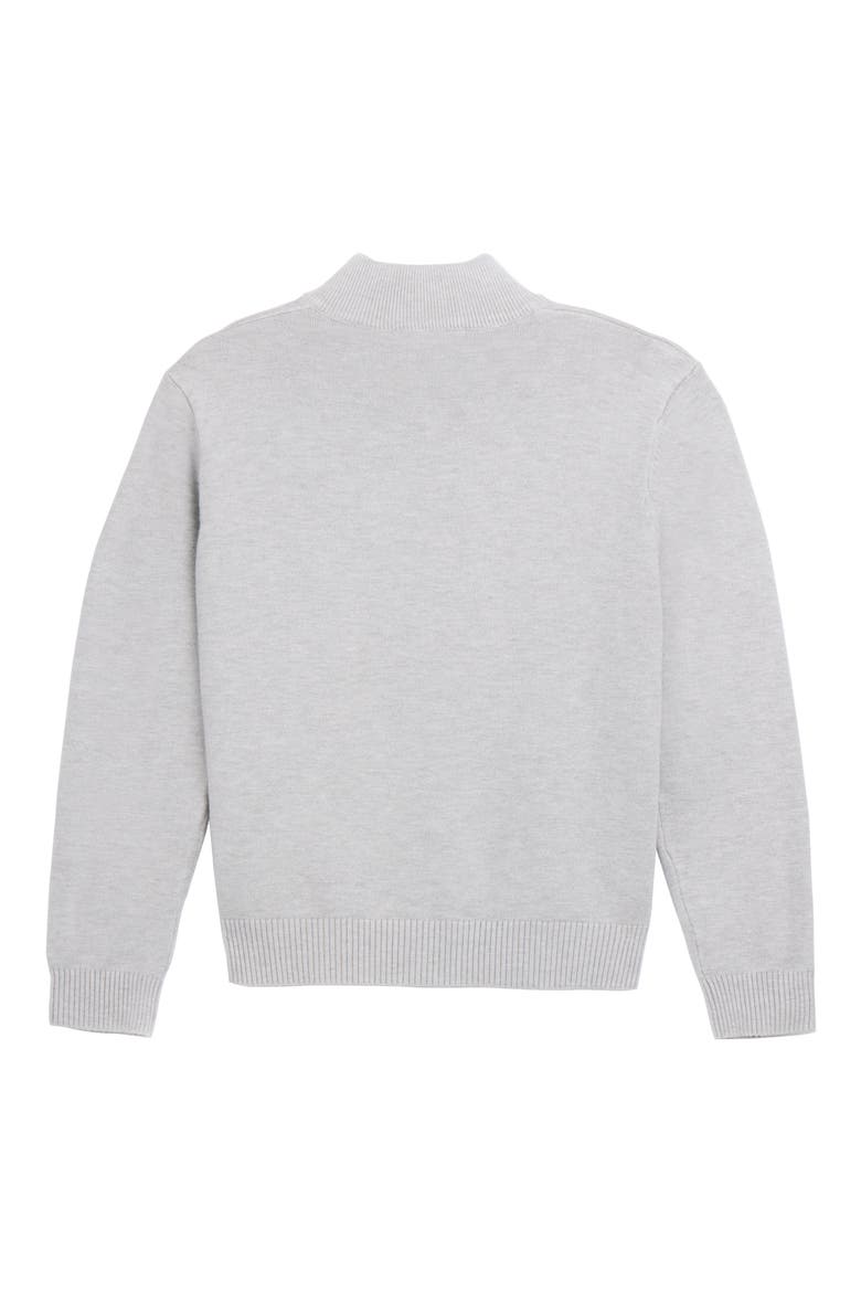 Kids' Full Zip Cardigan Sweater, Alternate, color, HEATHER GREY