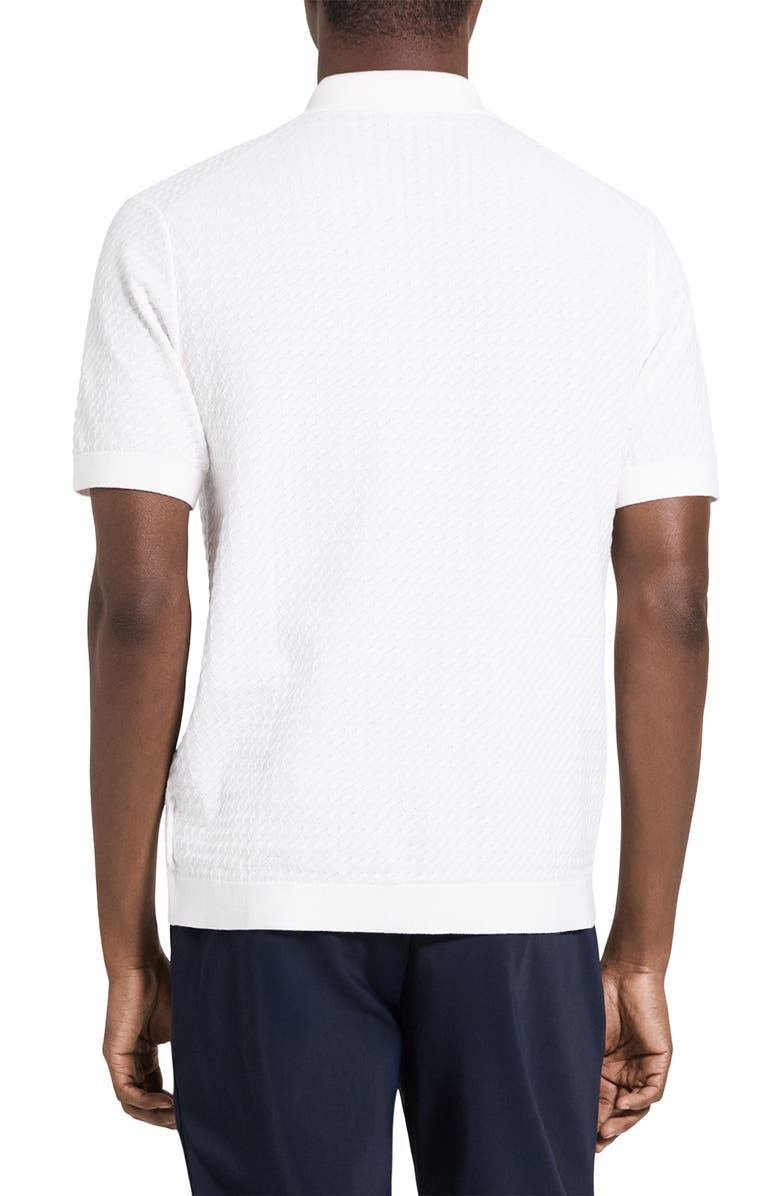 Theory Cairn in Cotton Short Sleeve Shirt, Alternate, color, Ivory