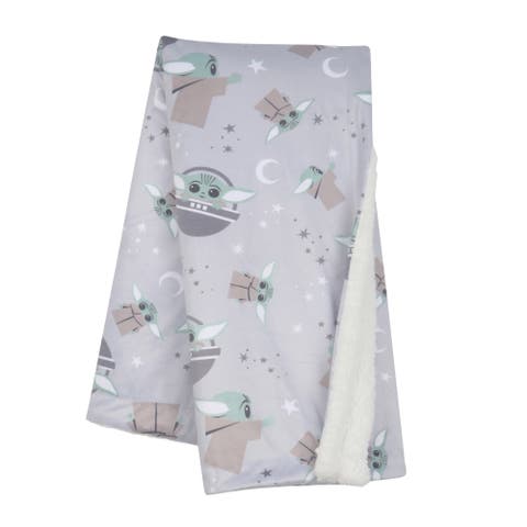 Star Wars Cozy Friends Baby Yoda/Grogu Fleece Baby Blanket