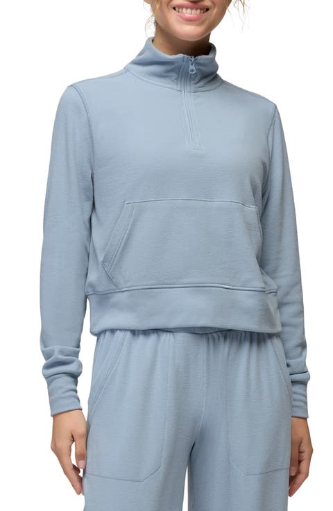Willow West Crop Half-Zip Sweatshirt