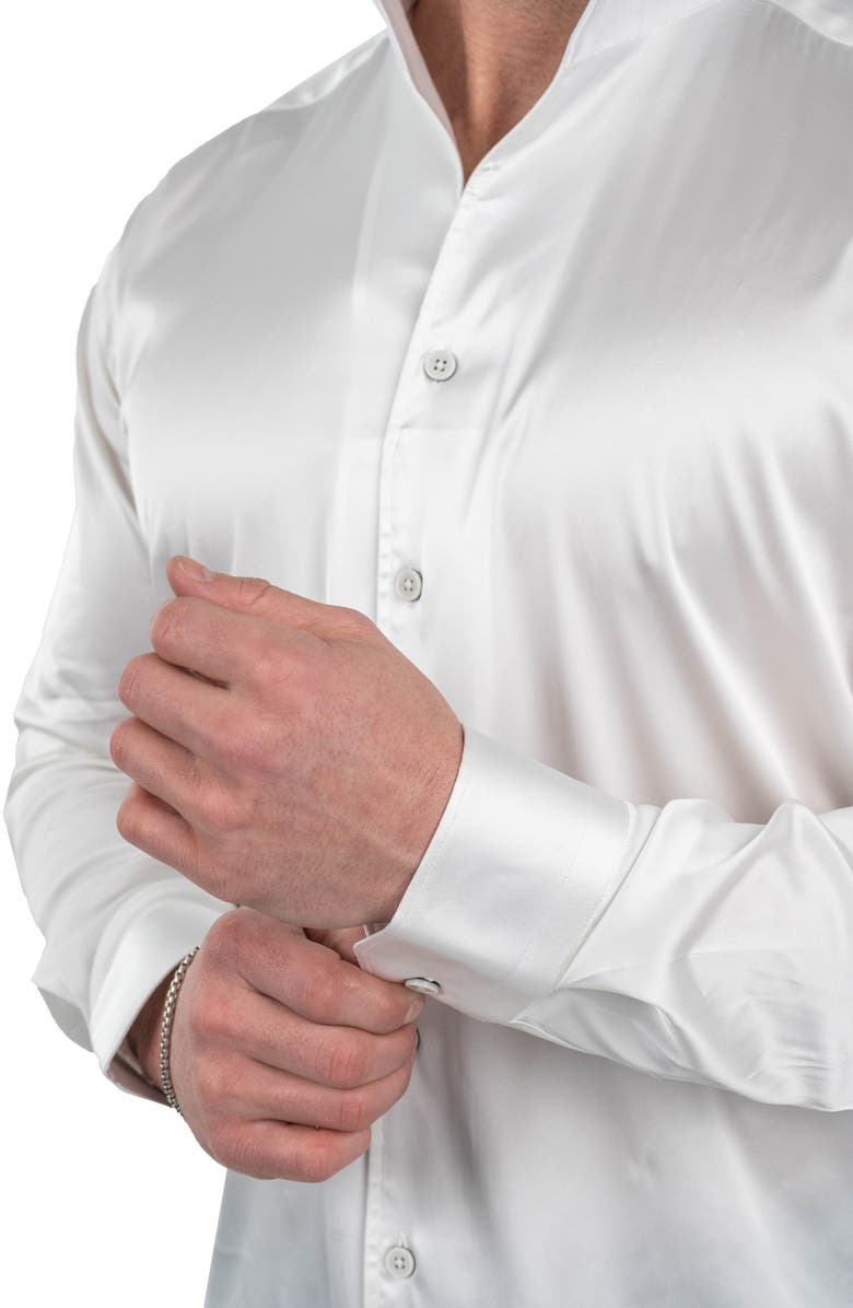 Maceoo Ceremony Prince Button-Up Shirt, Alternate, color, White