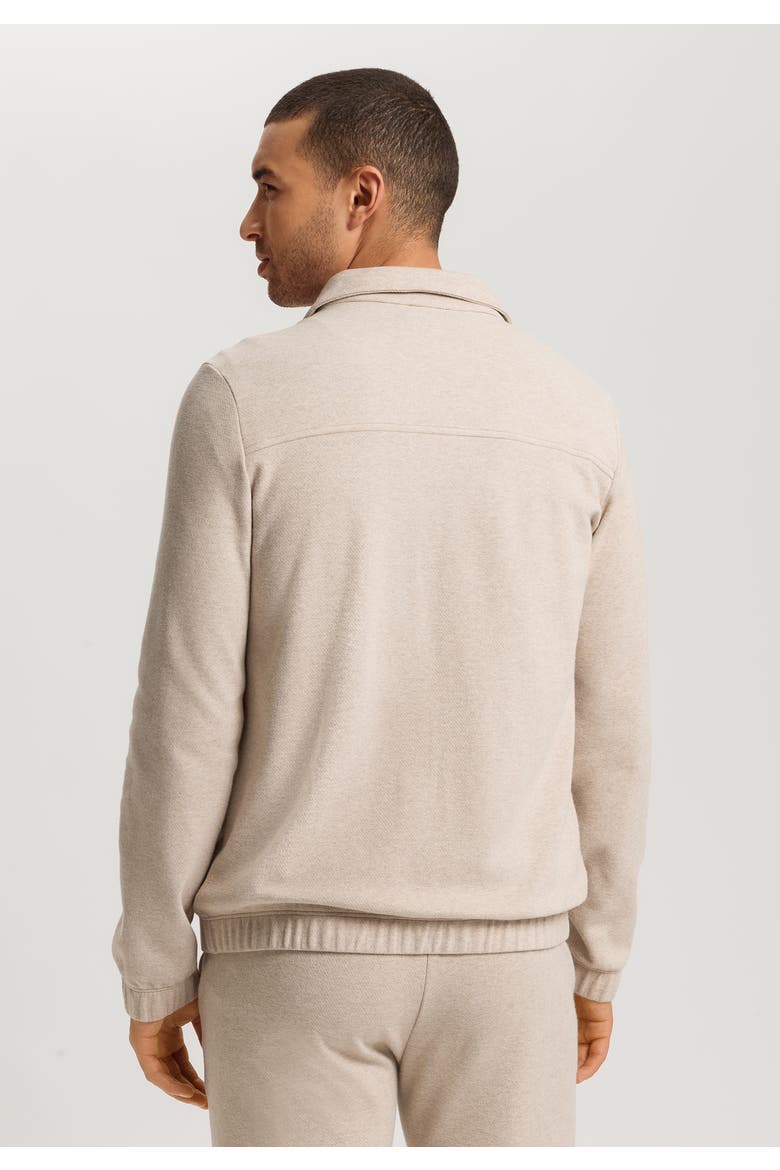 Cozy Living  Organic Cotton Zip-Up Jacket, Alternate, color, Camel Melange