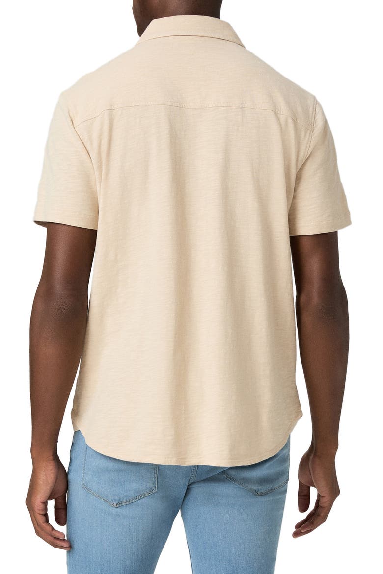 Carillo Short Sleeve Button-Up Shirt, Alternate, color, PALE KHAKI