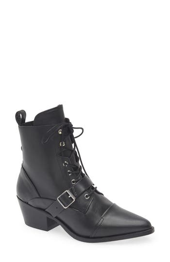 Allsaints Katy Pointed Toe Boot In Black