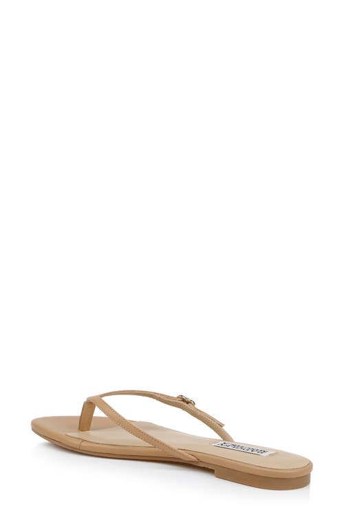 Shop Badgley Mischka Collection Dynah Flip Flop In Reed Leather