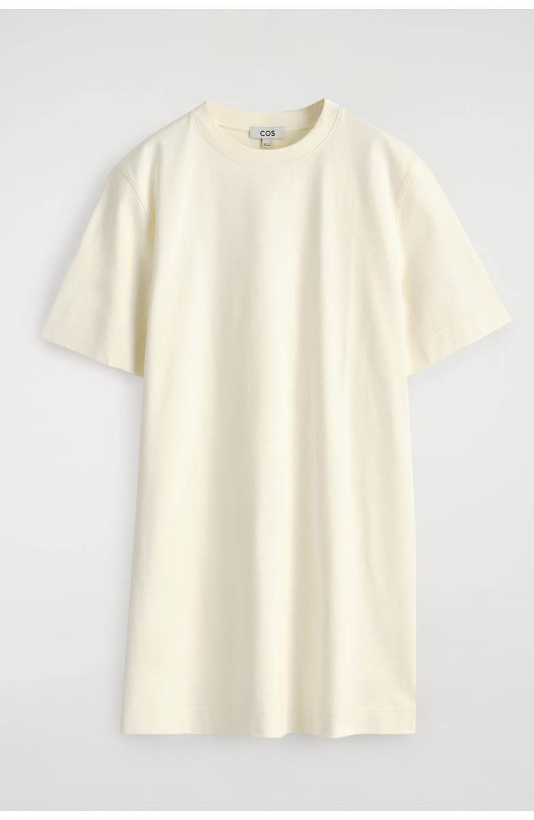 COS Cotton Mini T-Shirt Dress, Alternate, color, White