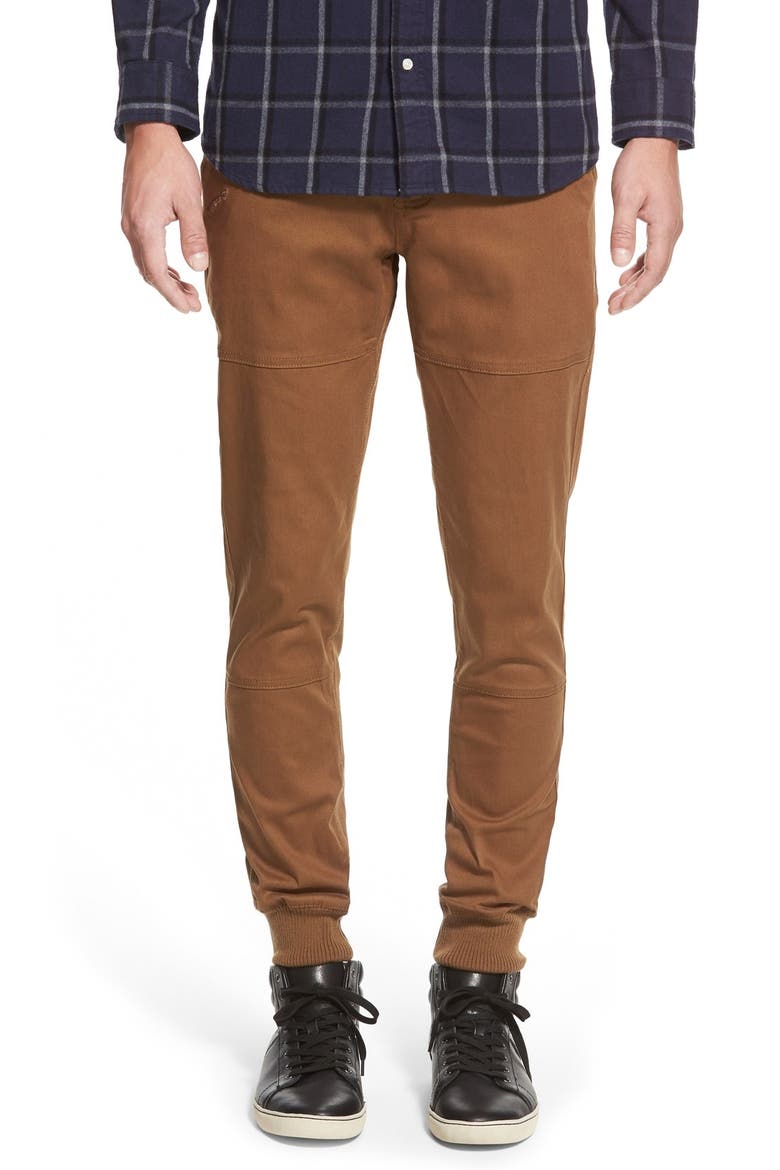 'Legacy' Tailored Fit Jogger Pants, Main, color, DARK TAN