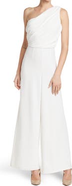 BY DESIGN Ava One-Shoulder Wide Leg Jumpsuit