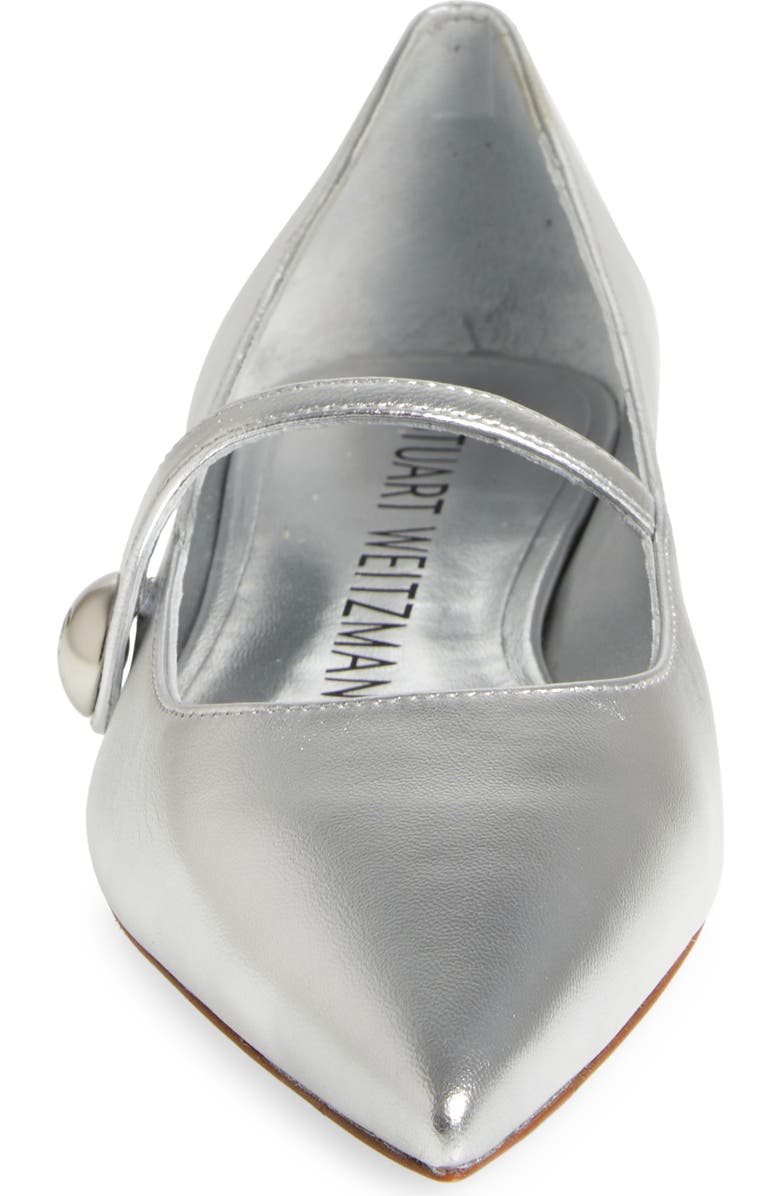 Stuart Weitzman Pointed Toe Mary Jane Flat, Alternate, color,