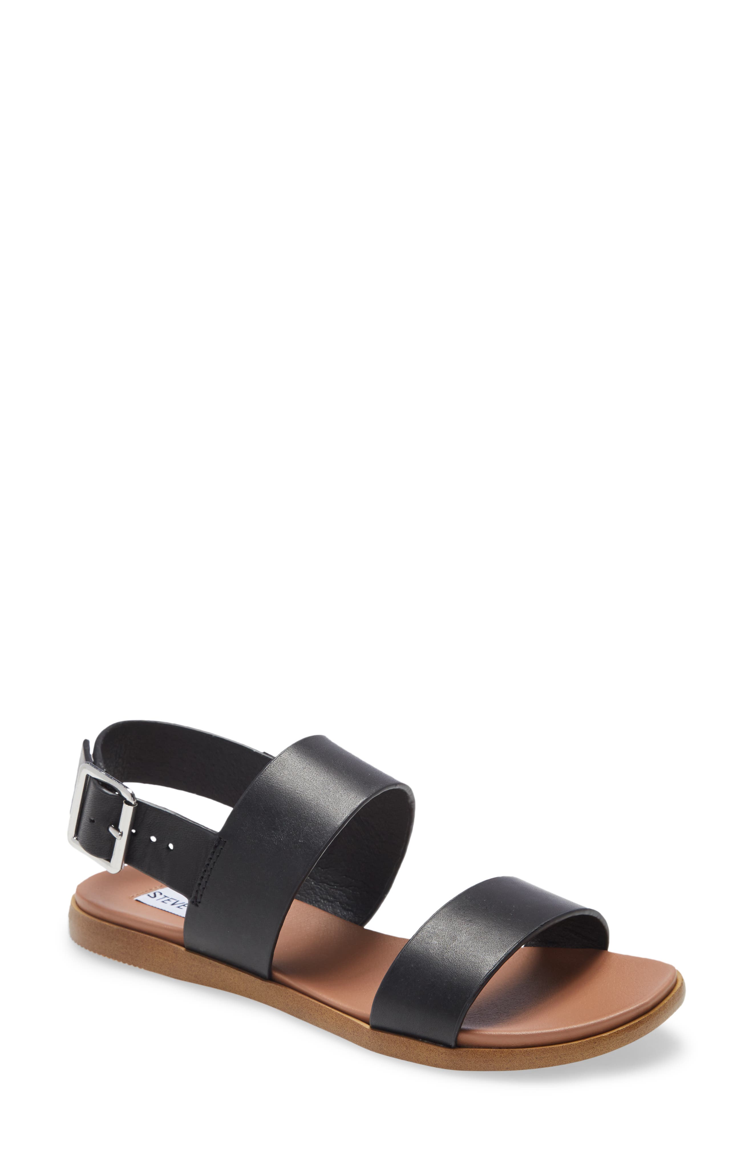Daja Slingback Sandal, Main, color, BLACK LEATHER