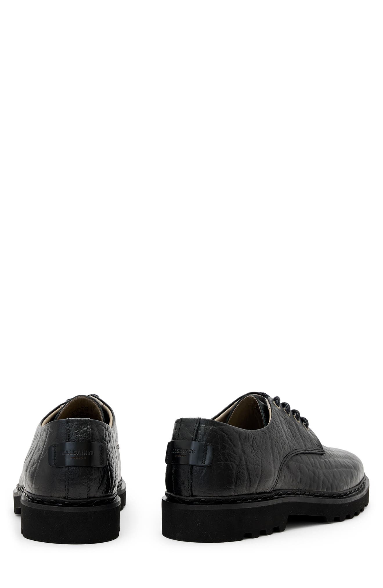 AllSaints Skiff Derby, Alternate, color, Black Grain